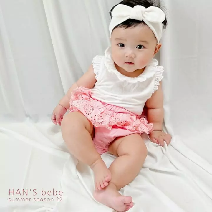 Han's - Korean Baby Fashion - #babygirlfashion - Bebe Shirring Sleeveless - 5
