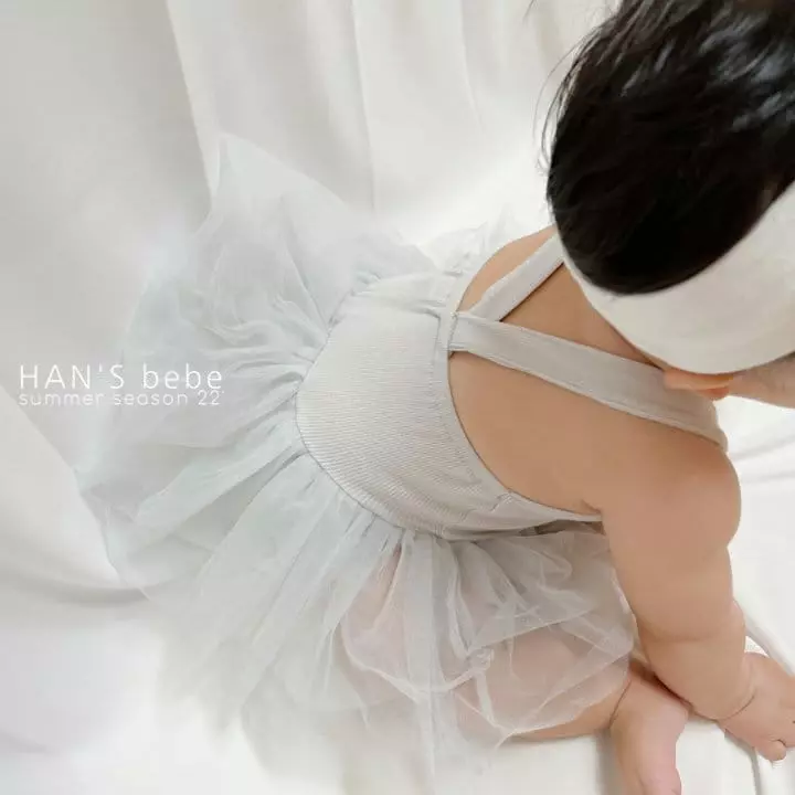 Han's - Korean Baby Fashion - #babygirlfashion - Bebe Ballet Mesh Bodysuit - 3