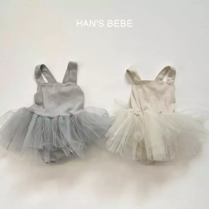 Han's - Korean Baby Fashion - #babyootd - Bebe Ballet Mesh Bodysuit - 6