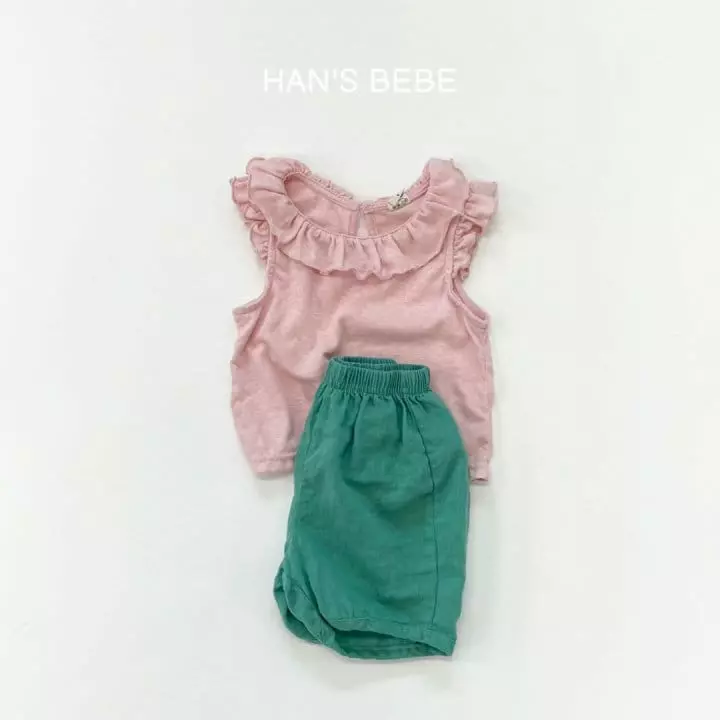 Han's - Korean Baby Fashion - #babyoutfit - Bebe Shirring Sleeveless - 10