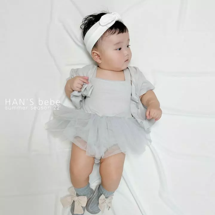 Han's - Korean Baby Fashion - #babyoutfit - Bebe Ballet Mesh Bodysuit - 8