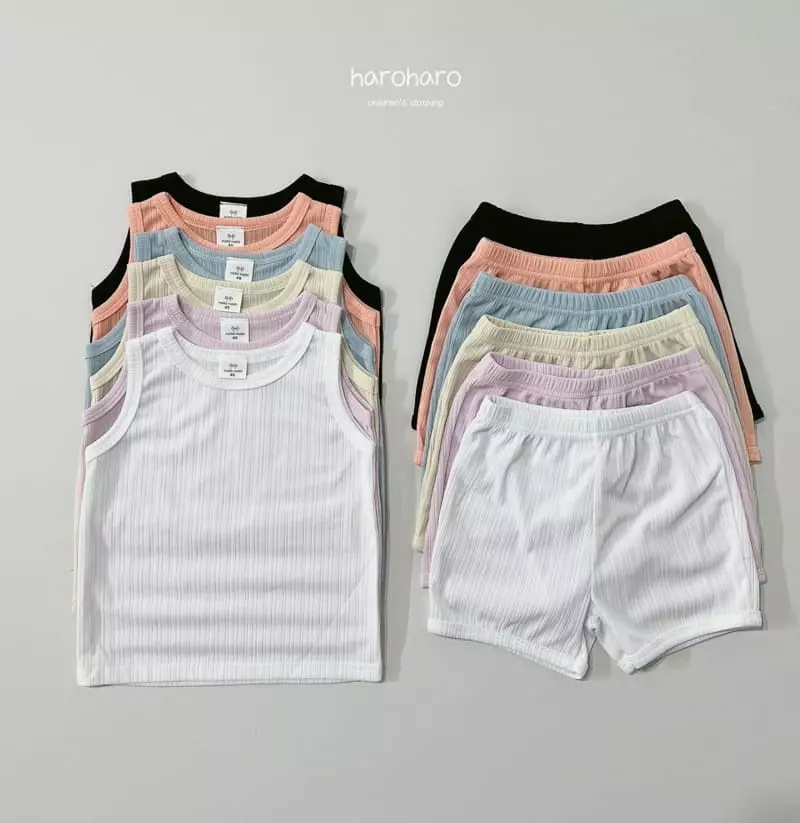 Haro Haro - Korean Children Fashion - #Kfashion4kids - Mimimi Pleat Top Bottom Set - 2