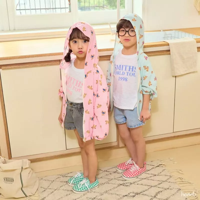 Haro Haro - Korean Children Fashion - #childrensboutique - Summer Bear Windbreaker - 7