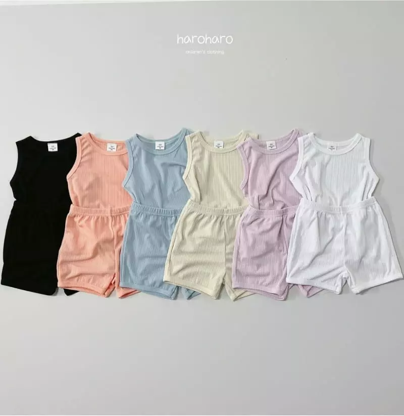 Haro Haro - Korean Children Fashion - #littlefashionista - Mimimi Pleat Top Bottom Set - 3