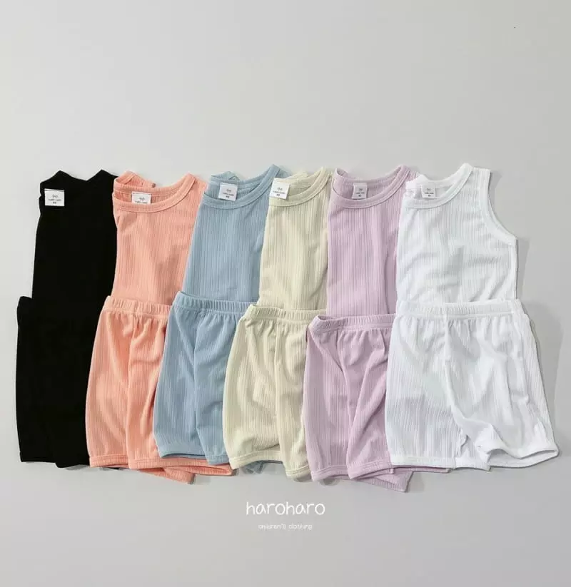 Haro Haro - Korean Children Fashion - #littlefashionista - Mimimi Pleat Top Bottom Set - 4