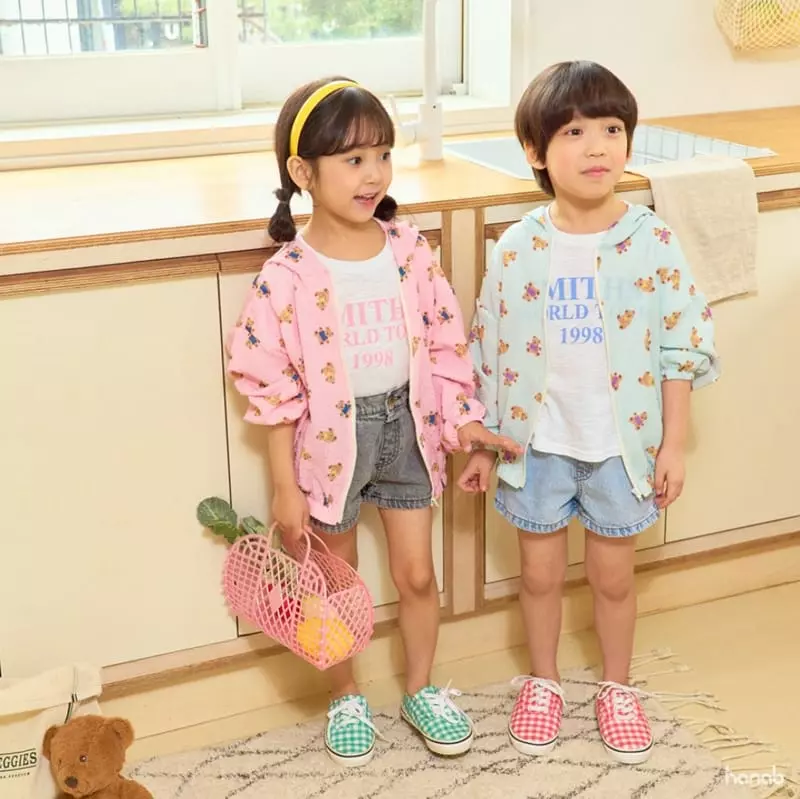 Haro Haro - Korean Children Fashion - #prettylittlegirls - Summer Bear Windbreaker - 2