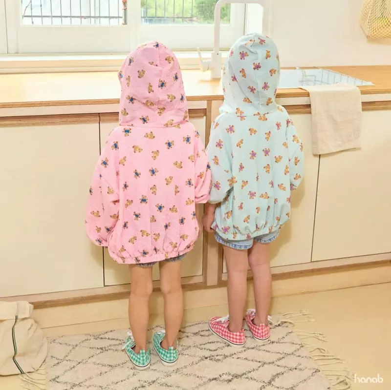 Haro Haro - Korean Children Fashion - #todddlerfashion - Summer Bear Windbreaker - 3