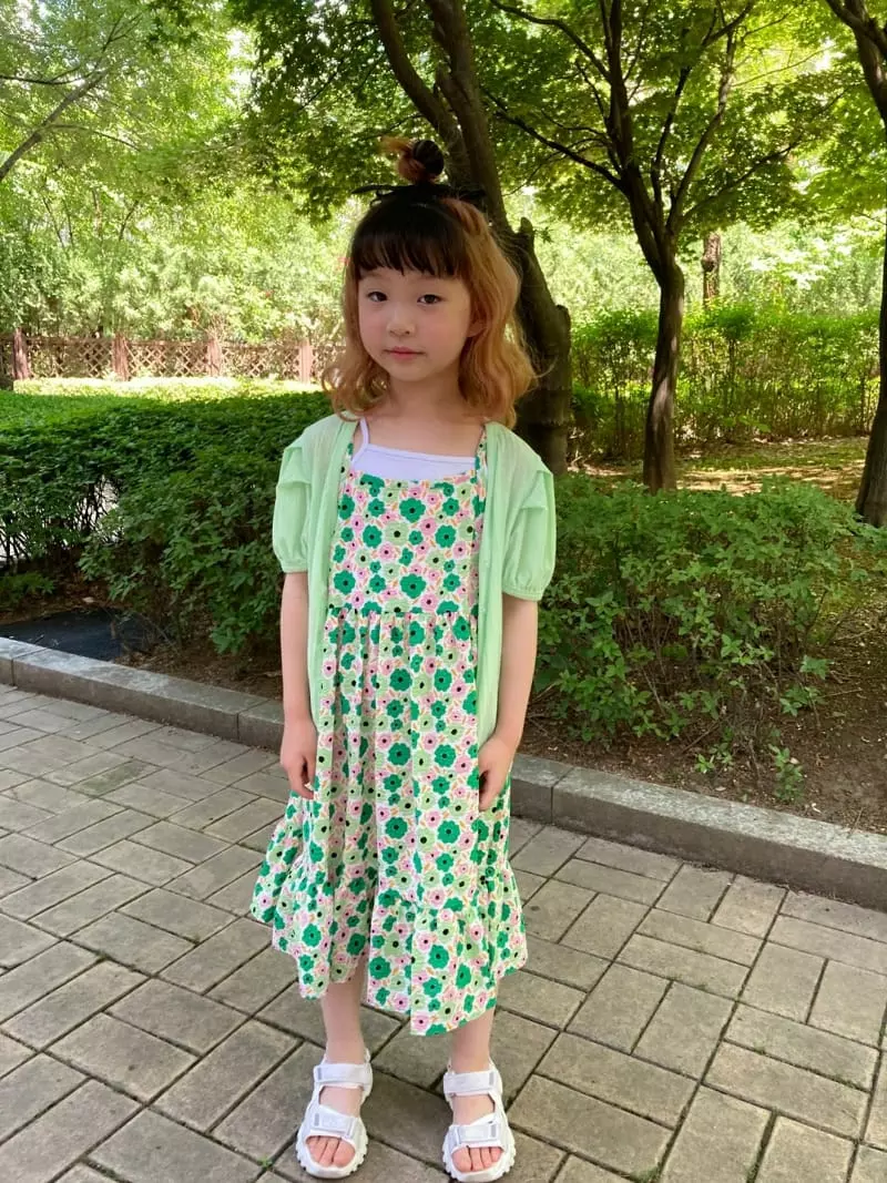 Heart Baby - Korean Children Fashion - #discoveringself - Flower Sleeveless One-piece - 5
