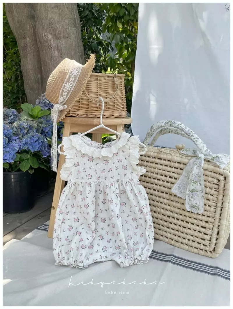 Hi Byebebe - Korean Baby Fashion - #babyboutique - Pink Flower Bodysuit - 3