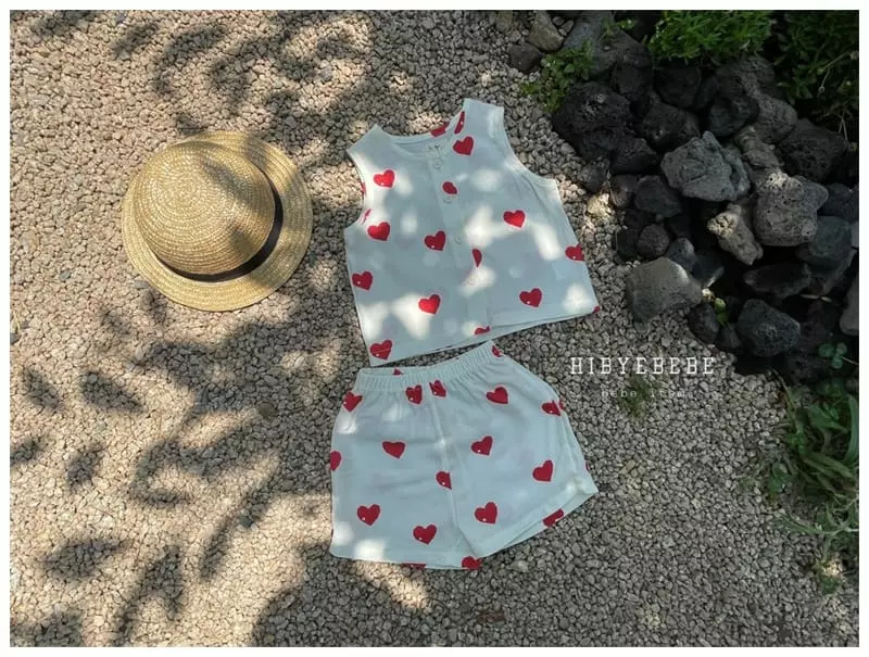 Hi Byebebe - Korean Baby Fashion - #babyboutique - Sleeveless Top Bottom Set