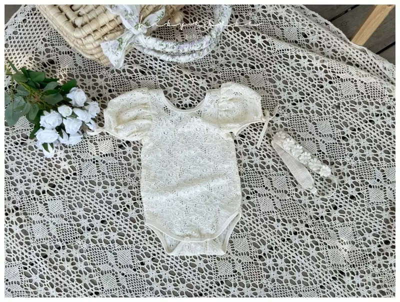 Hi Byebebe - Korean Baby Fashion - #babyboutique - Lucy Lace Bodysuit - 7