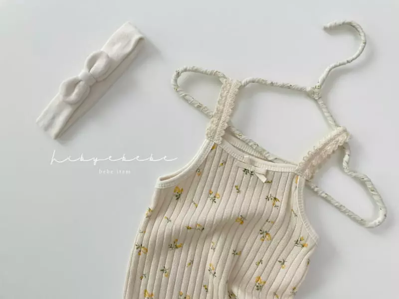 Hi Byebebe - Korean Baby Fashion - #babyboutiqueclothing - Frill Knit Sleeveless Bodysuit - 2