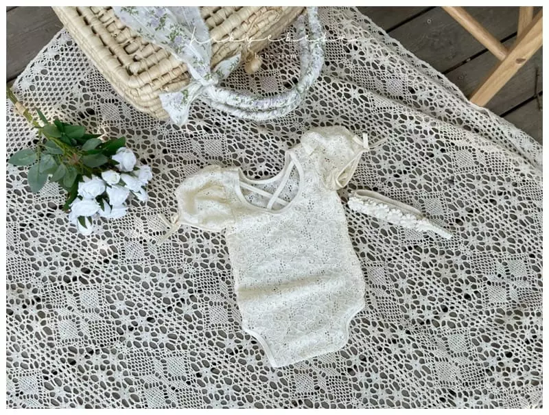 Hi Byebebe - Korean Baby Fashion - #babyboutiqueclothing - Lucy Lace Bodysuit - 8