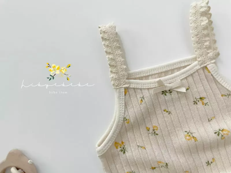 Hi Byebebe - Korean Baby Fashion - #babyclothing - Frill Knit Sleeveless Bodysuit - 3