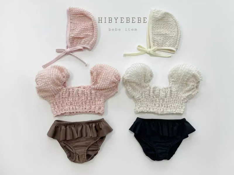 Hi Byebebe - Korean Baby Fashion - #babyclothing - Jelly Frill Bikini Swumwear with Hat