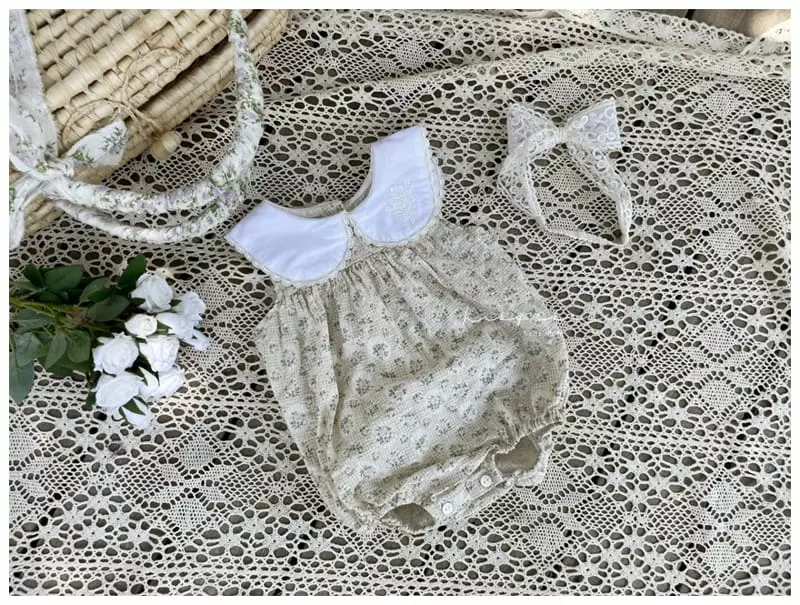Hi Byebebe - Korean Baby Fashion - #babyclothing - Rose Collar Bodysuit - 6