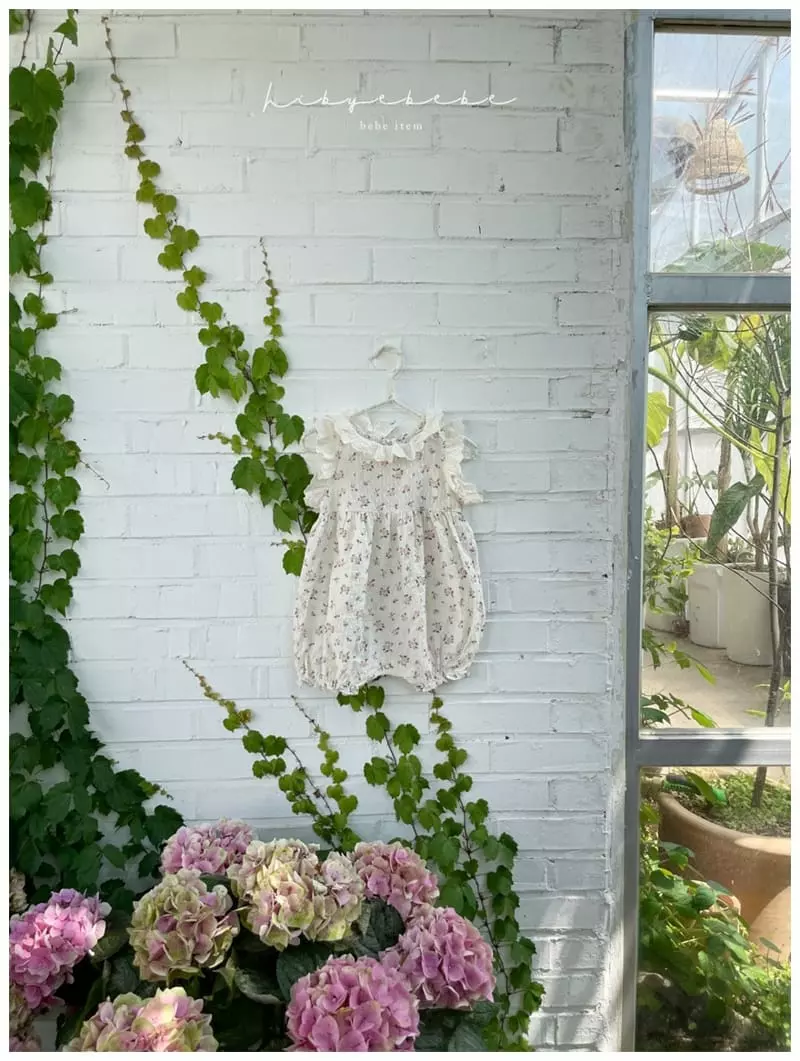 Hi Byebebe - Korean Baby Fashion - #babyclothing - Pink Flower Bodysuit - 5