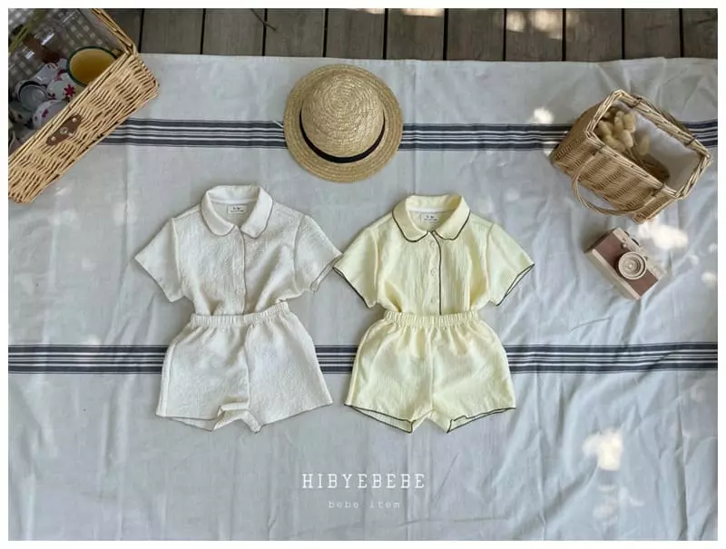 Hi Byebebe - Korean Baby Fashion - #babyclothing - Bruno Shirt Top Bottom Set - 2