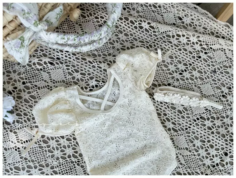 Hi Byebebe - Korean Baby Fashion - #babyclothing - Lucy Lace Bodysuit - 9