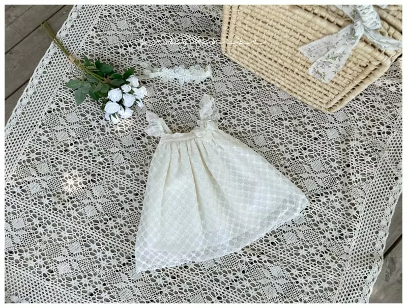 Hi Byebebe - Korean Baby Fashion - #babyfashion - Small Flower Lace One-piece - 8