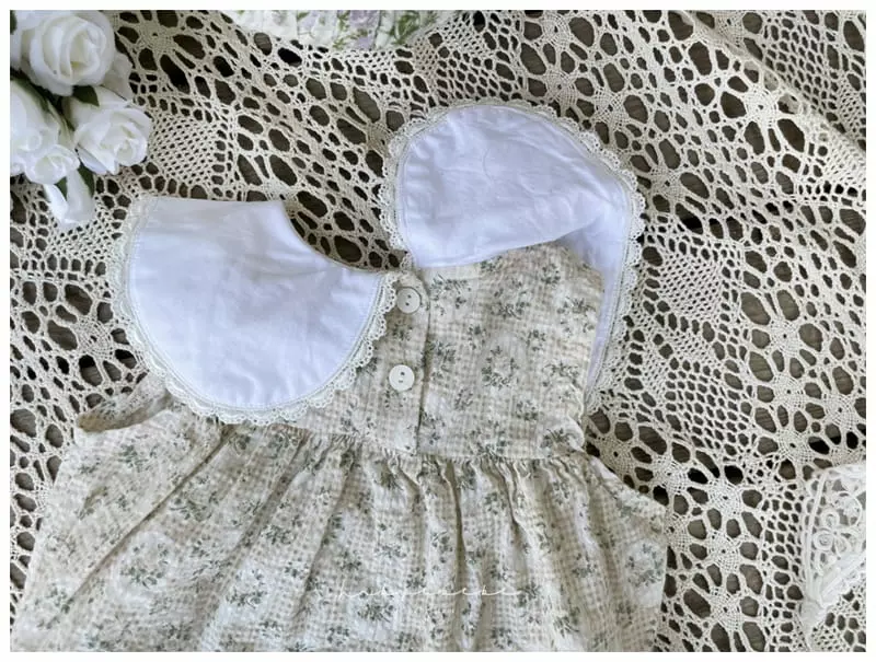 Hi Byebebe - Korean Baby Fashion - #babyfever - Rose Collar Bodysuit - 8