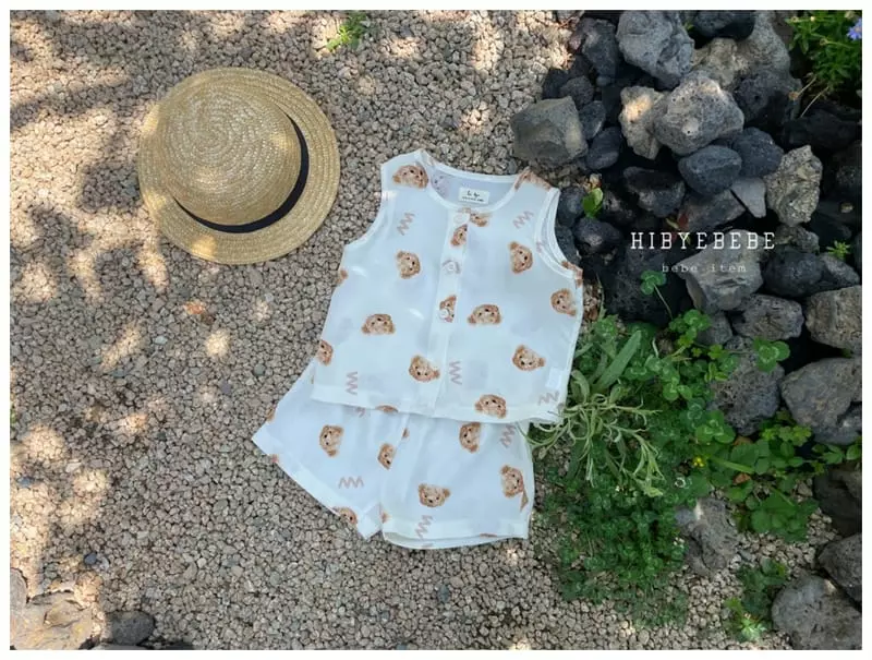 Hi Byebebe - Korean Baby Fashion - #babyfever - Sleeveless Top Bottom Set - 5