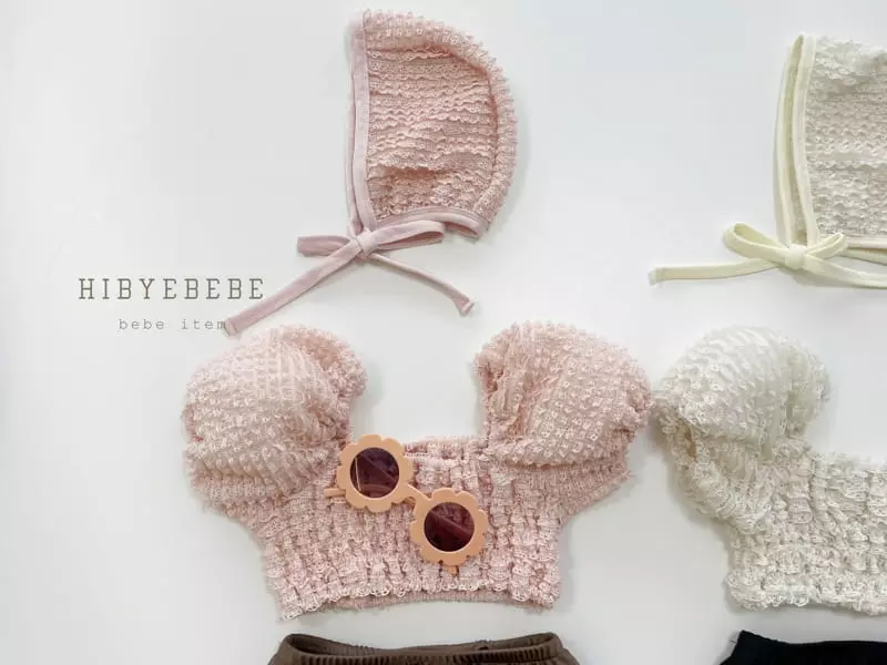 Hi Byebebe - Korean Baby Fashion - #babyfever - Jelly Frill Bikini Swumwear with Hat - 4