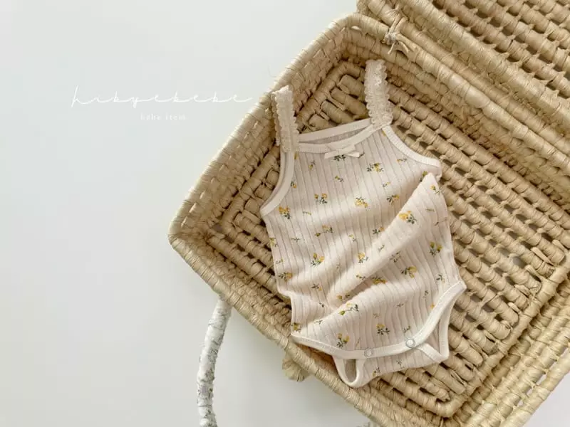Hi Byebebe - Korean Baby Fashion - #babylifestyle - Frill Knit Sleeveless Bodysuit - 7