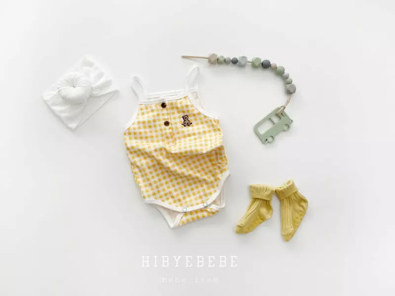 Hi Byebebe - Korean Baby Fashion - #babylifestyle - Cool Sleeveless Check Bodysuit - 6