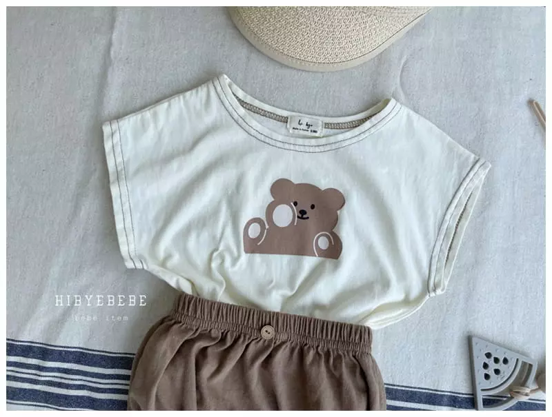 Hi Byebebe - Korean Baby Fashion - #babywear - I Cung Bear Top Bottom Set - 7