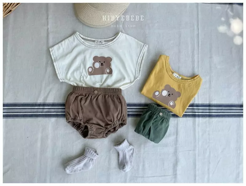 Hi Byebebe - Korean Baby Fashion - #onlinebabyshop - I Cung Bear Top Bottom Set - 9
