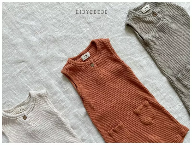 Hi Byebebe - Korean Baby Fashion - #onlinebabyshop - Sticky Rib Bodysuit - 6