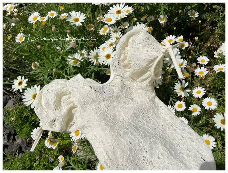 Hi Byebebe - Korean Baby Fashion - #onlinebabyshop - Lucy Lace Bodysuit - 5