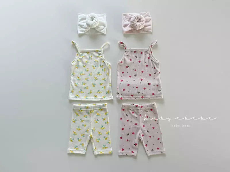 Hi Byebebe - Korean Baby Fashion - #smilingbaby - Eyelet Sleeveless Easywear