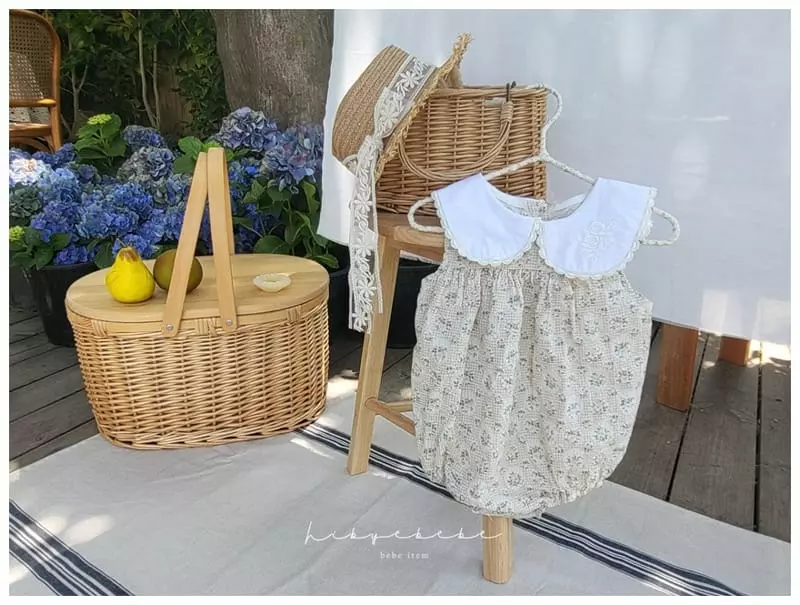 Hi Byebebe - Korean Baby Fashion - #smilingbaby - Rose Collar Bodysuit - 3