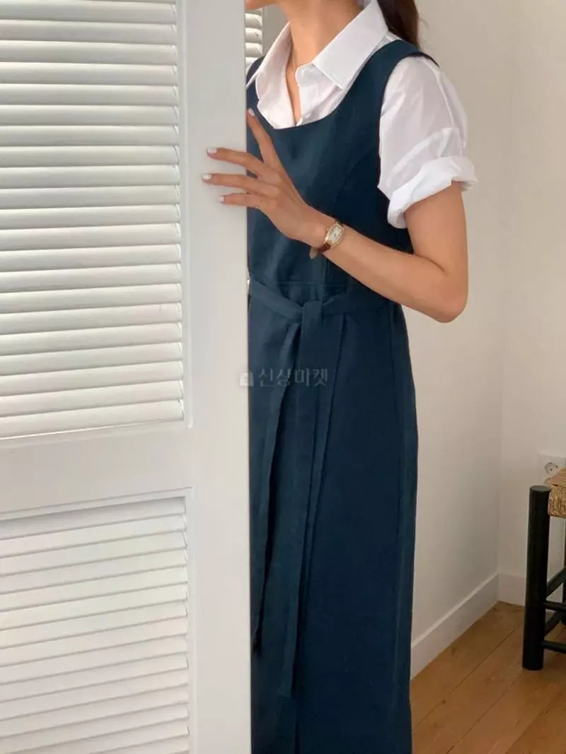 Hither - Korean Women Fashion - #momslook - Macaroon Sleeveless One-piece