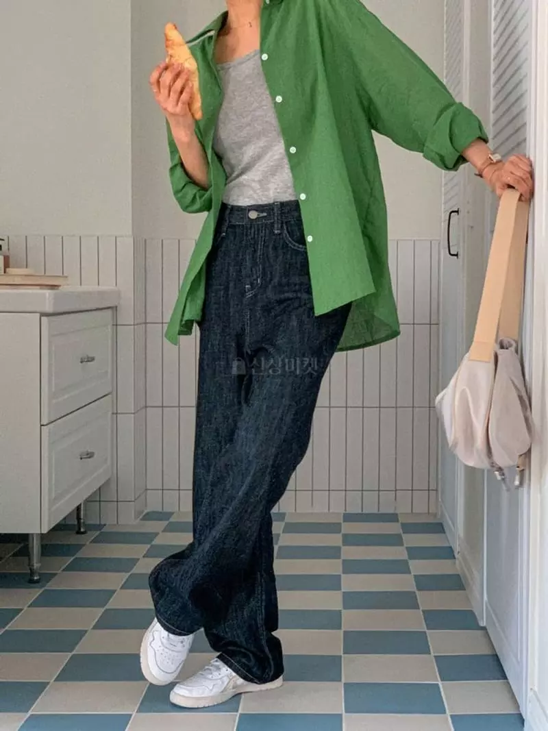Hither - Korean Women Fashion - #momslook - Ming Shirt - 2
