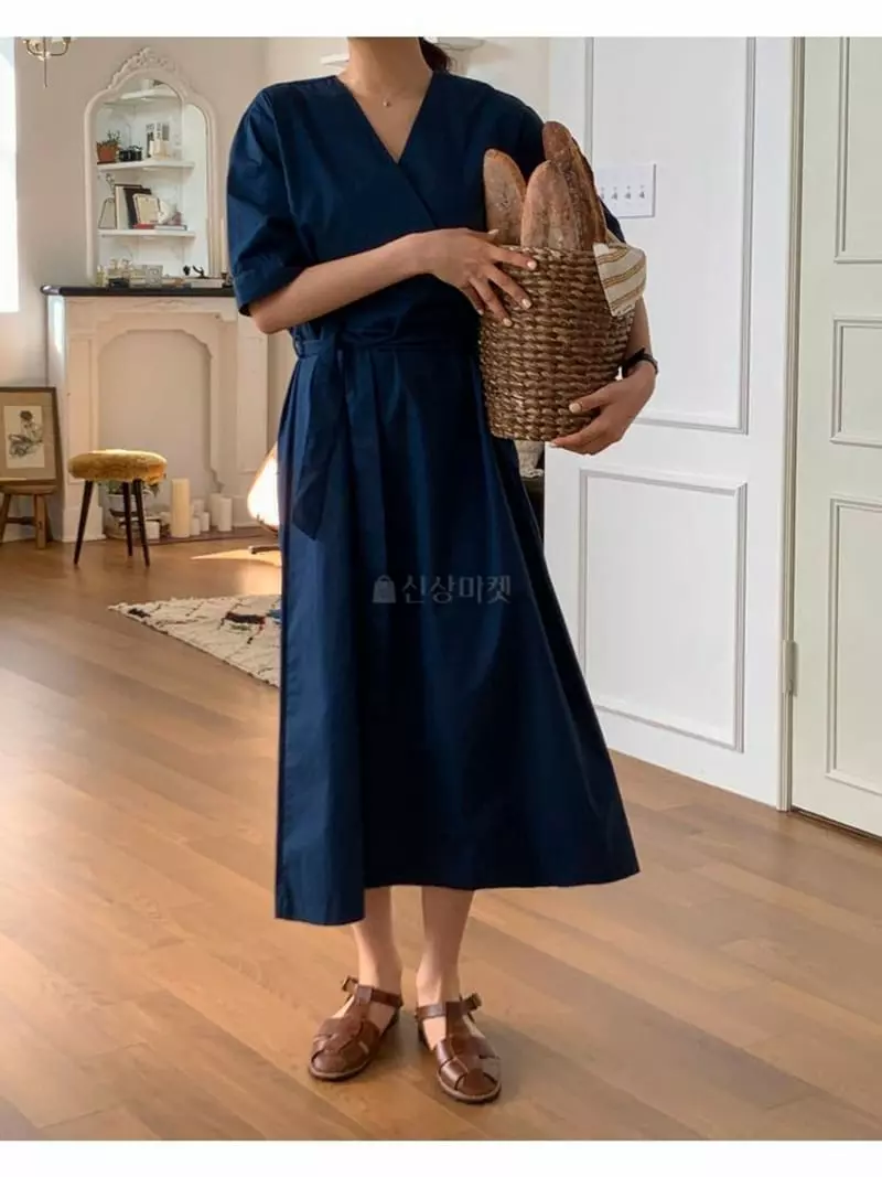 Hither - Korean Women Fashion - #momslook - Rio V Wrap One-piece