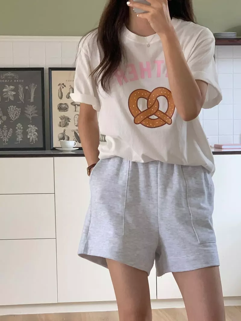 Hither - Korean Women Fashion - #pursuepretty - Pretzel Tee - 3