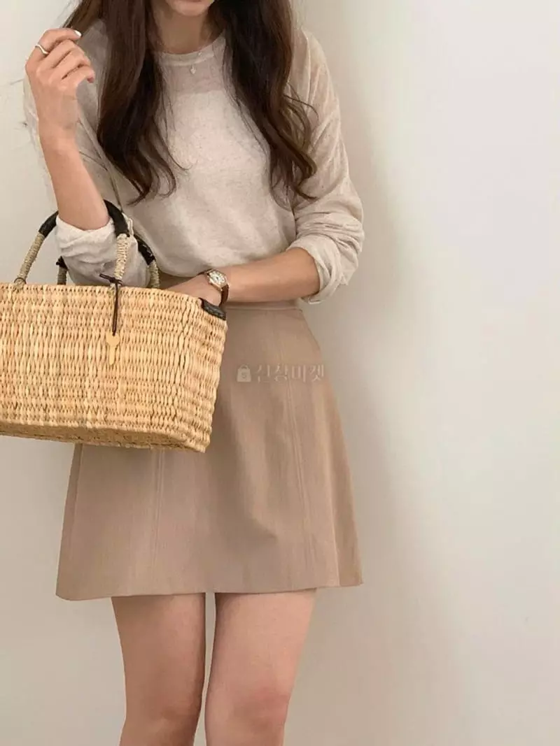 Hither - Korean Women Fashion - #restrostyle - Niel Knit Tee
