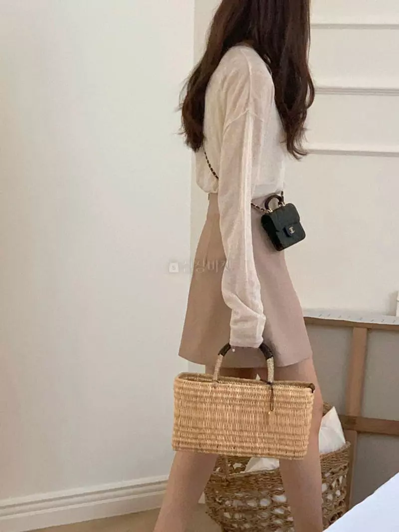 Hither - Korean Women Fashion - #romanticstyle - Niel Knit Tee - 2