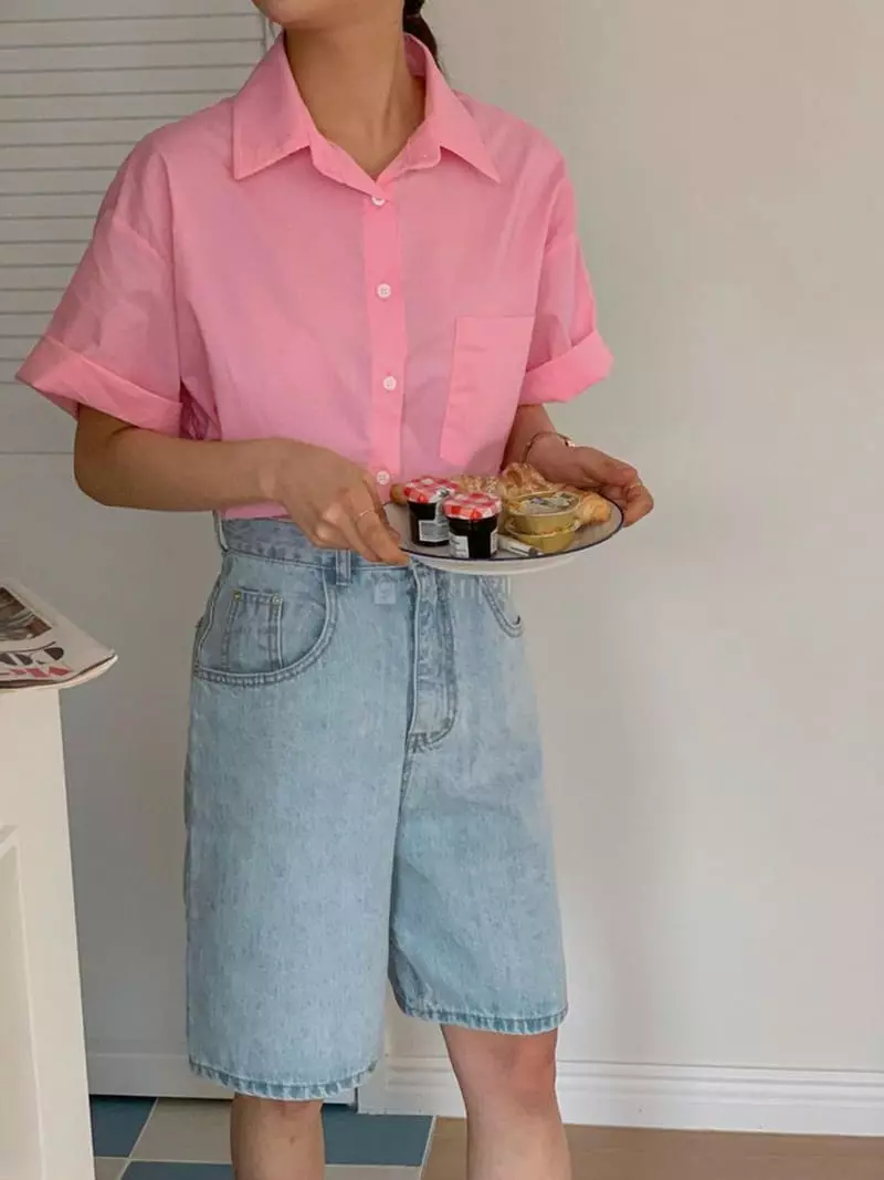 Hither - Korean Women Fashion - #romanticstyle - Candy Shirt - 2