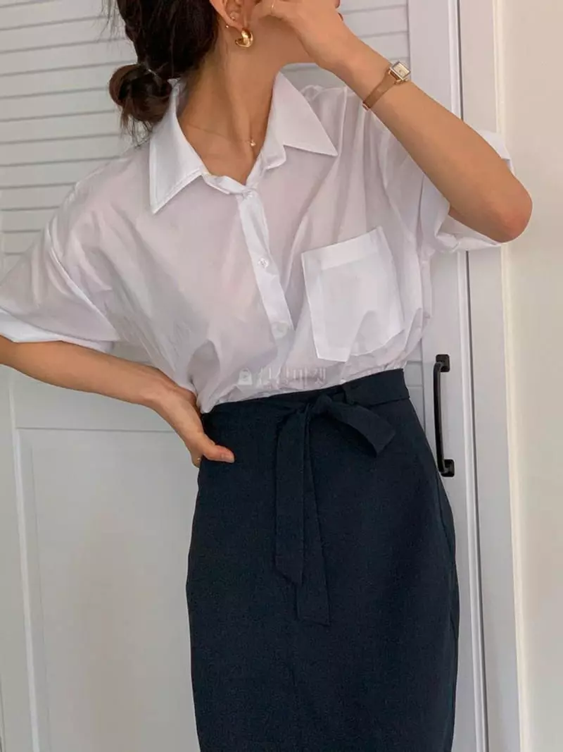 Hither - Korean Women Fashion - #romanticstyle - Cheese Skirt