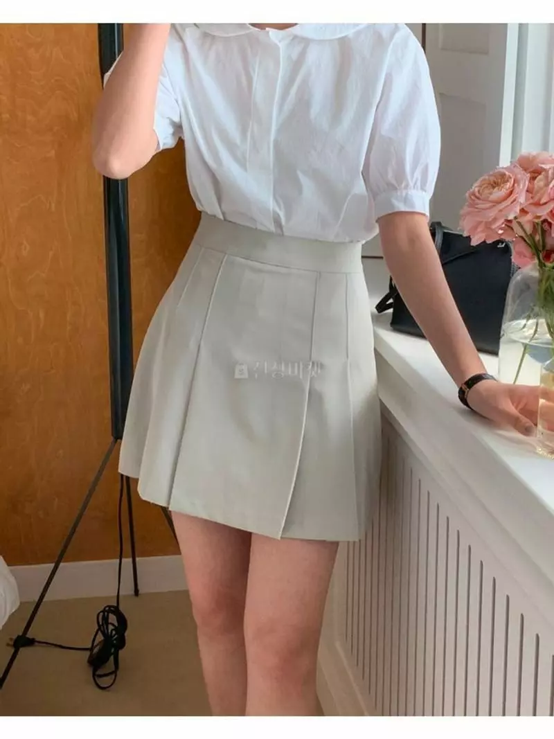 Hither - Korean Women Fashion - #womensfashion - Leno Skirt - 4