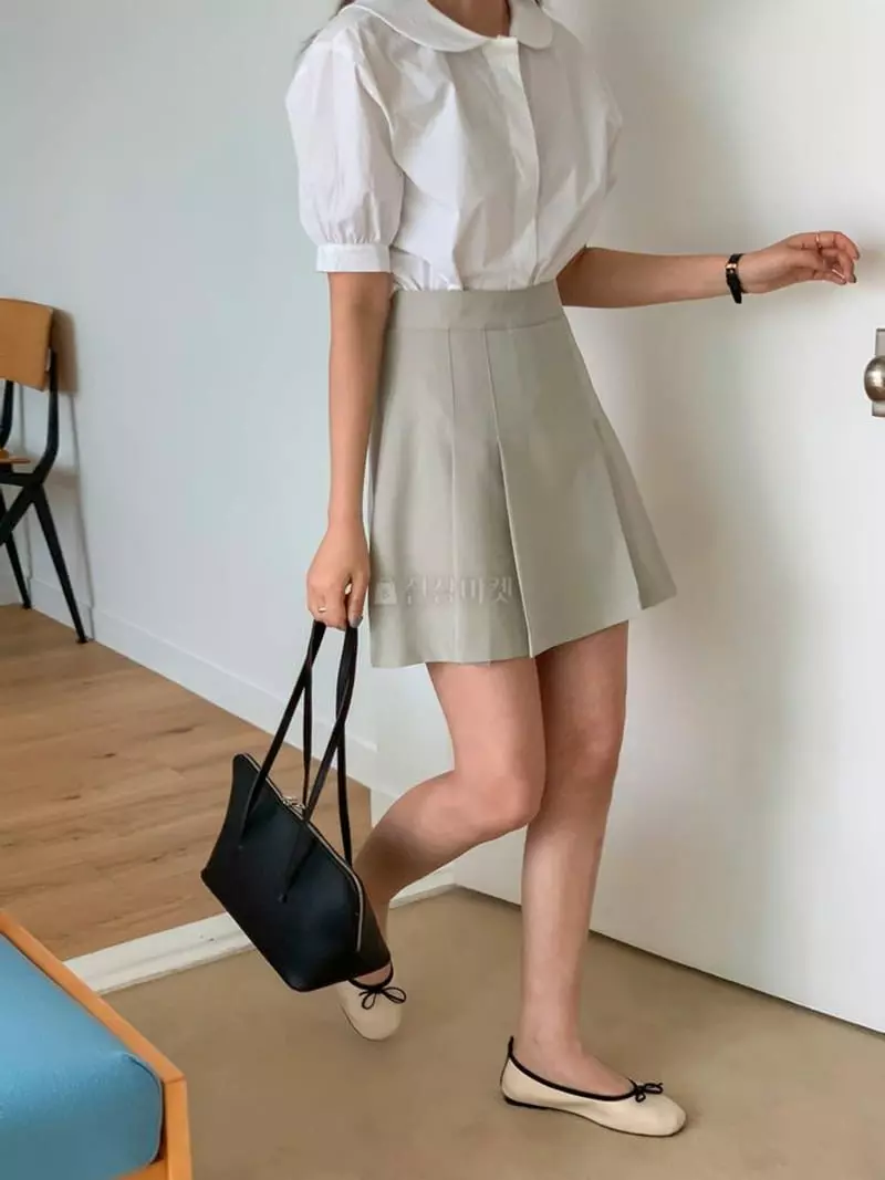 Hither - Korean Women Fashion - #womensfashion - Leno Skirt - 3