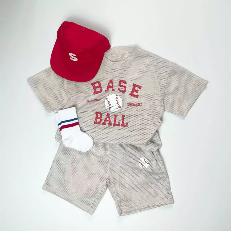 Hyvaa - Korean Children Fashion - #fashionkids - Mesh Tournament Top Bottom Set - 5