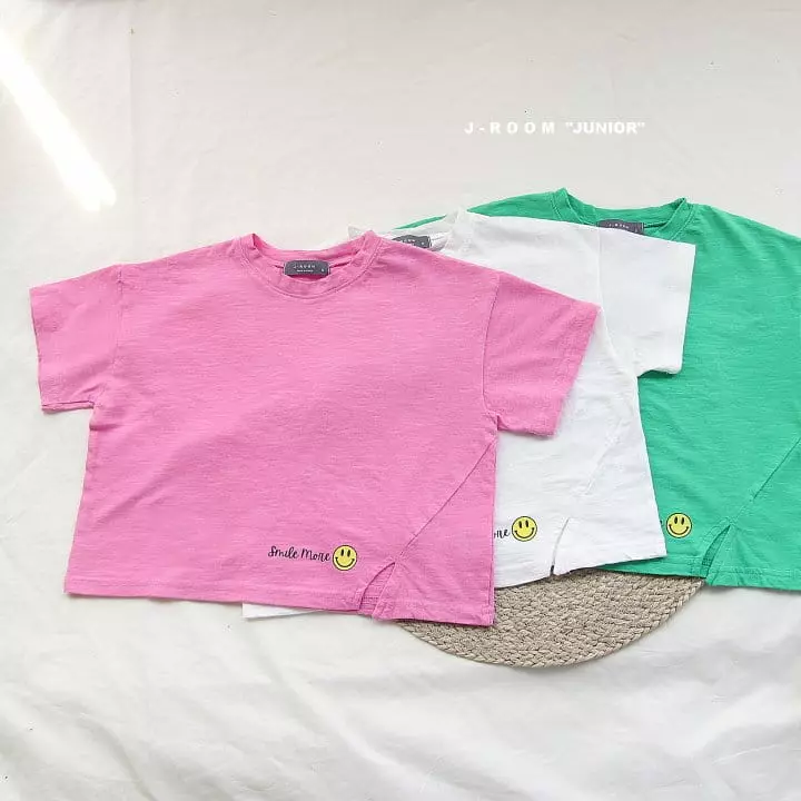 J-Room - Korean Children Fashion - #childofig - Smile Slit Tee - 3