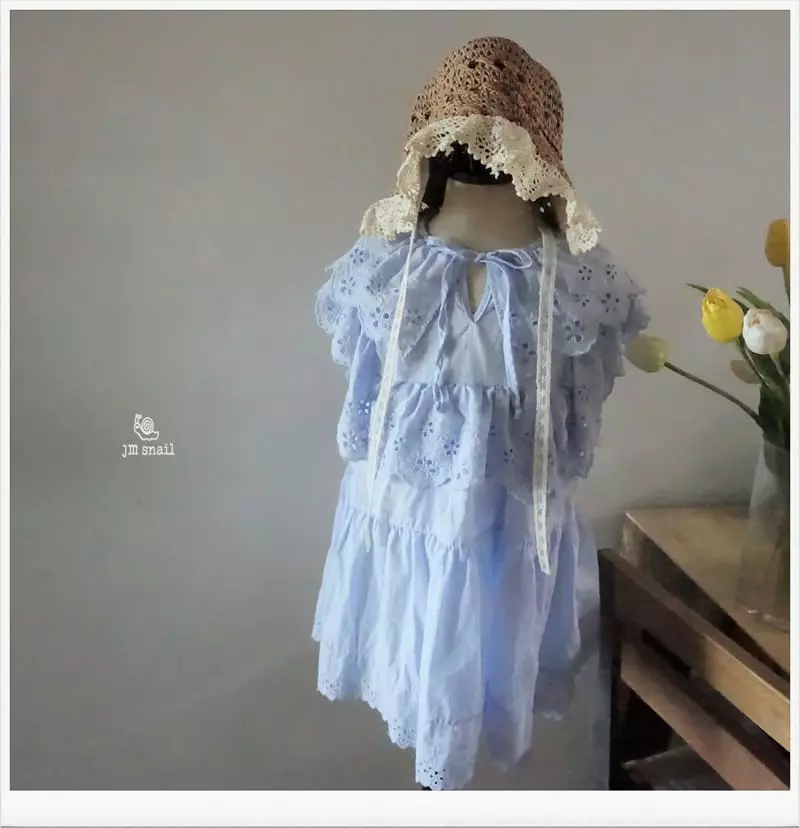 JM Snail - Korean Children Fashion - #designkidswear - Pure Lace One-piece - 5