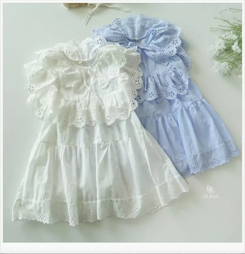 JM Snail - Korean Children Fashion - #discoveringself - Pure Lace One-piece - 6