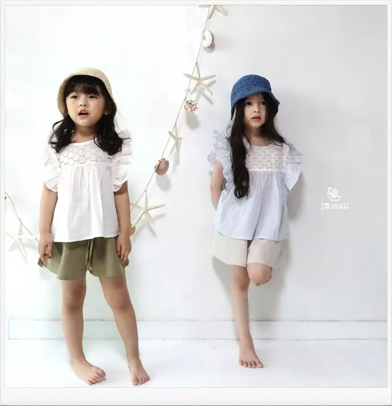 JM Snail - Korean Children Fashion - #discoveringself - Shirley Frill Sleeveless Blouse - 4